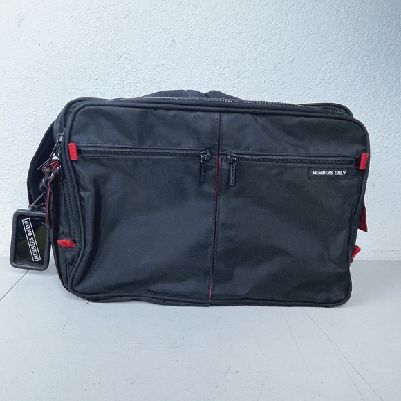 Vintage Members Only Messenger Bag Duffel Bag Suitcase 80s Carry On Travel Work - Picture 1 of 15